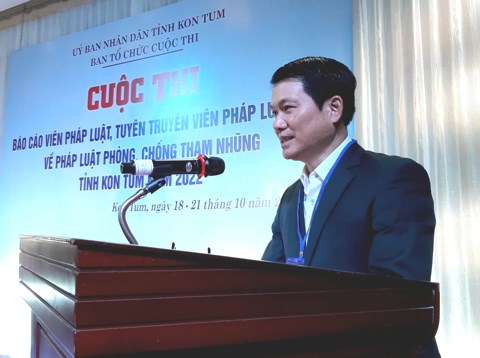 Bế mạc Cuộc thi báo cáo viên pháp luật, tuyên truyền viên pháp luật giỏi về pháp luật phòng, chống tham nhũng tỉnh Kon Tum năm 2022