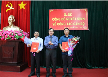 Công bố, trao các quyết định biệt phái, bổ nhiệm cán bộ lãnh đạo Sở Tư pháp Kon Tum