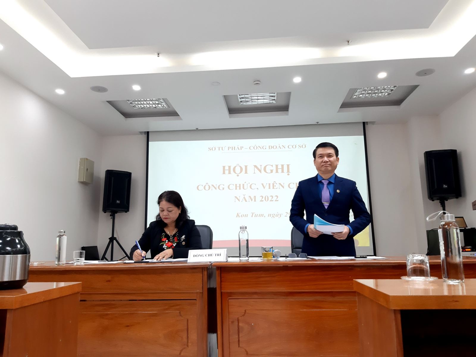 Sở Tư pháp tỉnh Kon Tum tổ chức Hội nghị công chức, viên chức năm 2022