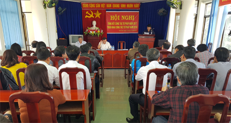 Sở Tư pháp tỉnh Kon Tum tổ chức Hội nghị triển khai công tác tư pháp  năm 2018.