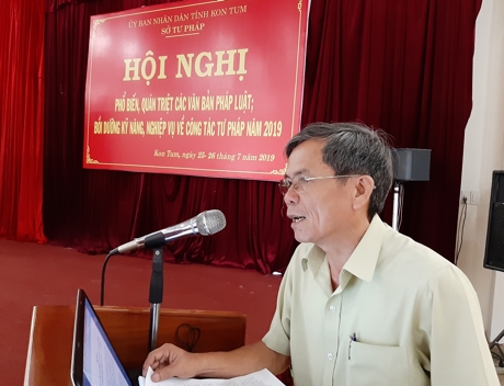 Hội nghị phổ biến các văn bản pháp luật; Bồi dưỡng kỹ năng, nghiệp vụ về công tác tư pháp năm 2019.
