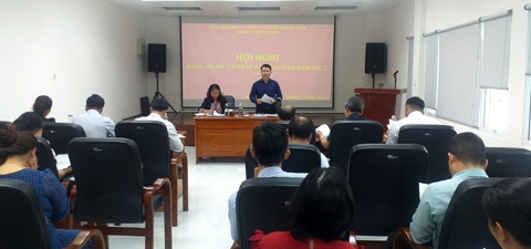 Tổ chức Hội nghị Đảng bộ Sở Tư pháp 6 tháng đầu năm 2022