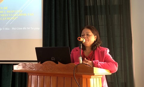 Sở Tư pháp tổ chức Hội nghị phổ biến kiến thức pháp luật năm 2022 tại huyện Tu Mơ Rông