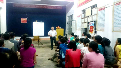 UBND xã Đắk Hring, huyện Đắk Hà làm tốt công tác phổ biến, giáo dục pháp luật.