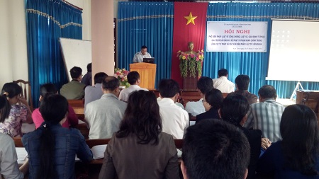 Sở Tư pháp tổ chức Hội nghị tập huấn về các văn bản pháp luật về công chứng, luật sư, giám định tư pháp, giao dịch bảo đảm và xử phạt vi phạm hành chính trong lĩnh vực tư pháp.
