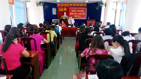 Sở Tư pháp tỉnh Kon Tum tổ chức Hội nghị công chức, viên chức năm 2016