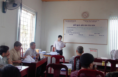 Kết quả hoạt động và một số khó khăn, vướng mắc trong hoạt động bán đấu giá tài sản tại Trung tâm DVBĐGTS tỉnh Kon Tum.